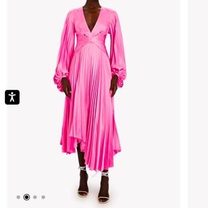 Acler Pleaded Midi Dress